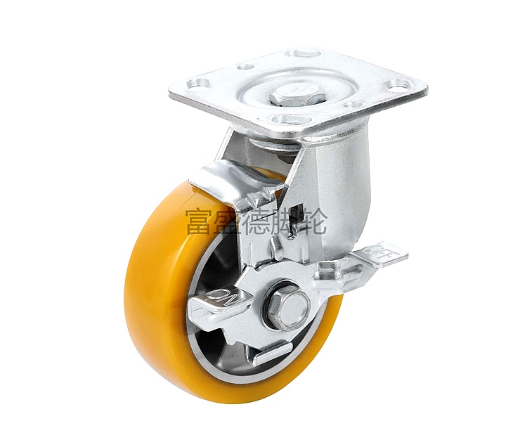 5300 Series Yellow Aluminum Core Casters