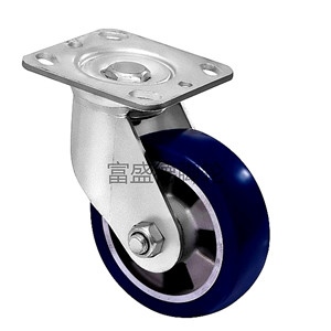 5300 Series Blue Aluminum Core Polyurethane Casters